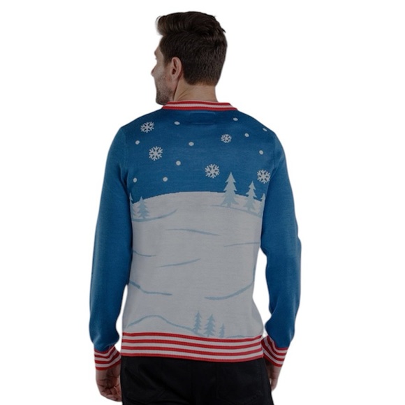 Tipsy Elves Naked Santa Skiing Holiday Sweater Size XXL‎ - Picture 2 of 9